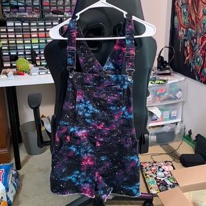 Galaxy Print Shortall